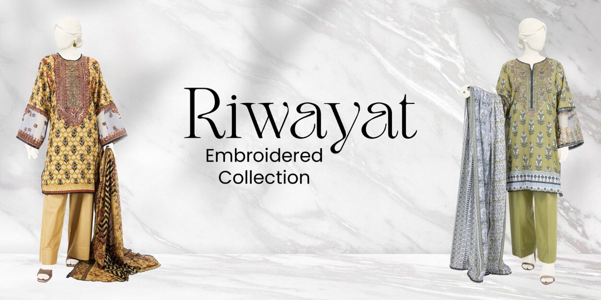 New Embroidered lawn suits Collection