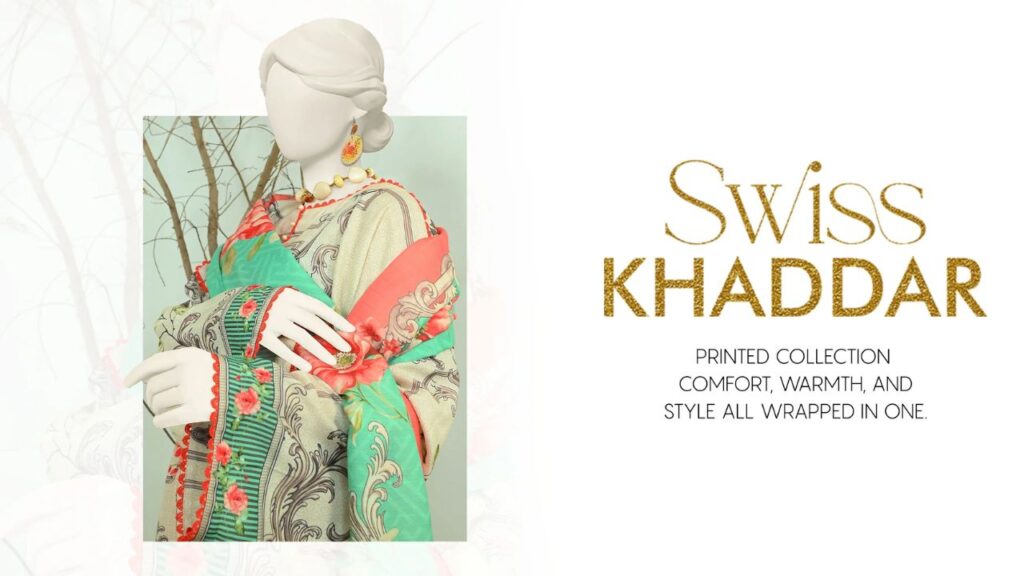 Pakistani Unstitched Khaddar 3-Piece Printed Suits