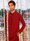 Mevlot Red Boski Gold Men Suit | PMKT-10068
