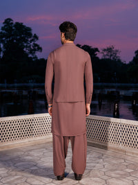 Coffee Brown Shauasar Men Suit | PMKS-10098