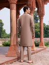 Rock Brown Boski Gold Men Suit | PMKT-10066