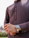 Rabbit Plum Boski Gold Men Suit | PMKT-10069