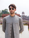 Green Ash Shauasar Men Suit | PMKS-10096
