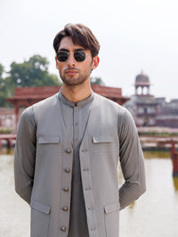 Green Ash Shauasar Men Suit | PMKS-10096