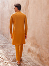 Wood Thrush Boski Gold Men Suit | PMKT-10067