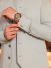 Agave Green Shauasar Men Suit | PMKS-10095