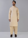 Beige Cotton Latha Kameez Shalwar | PMKS-10003