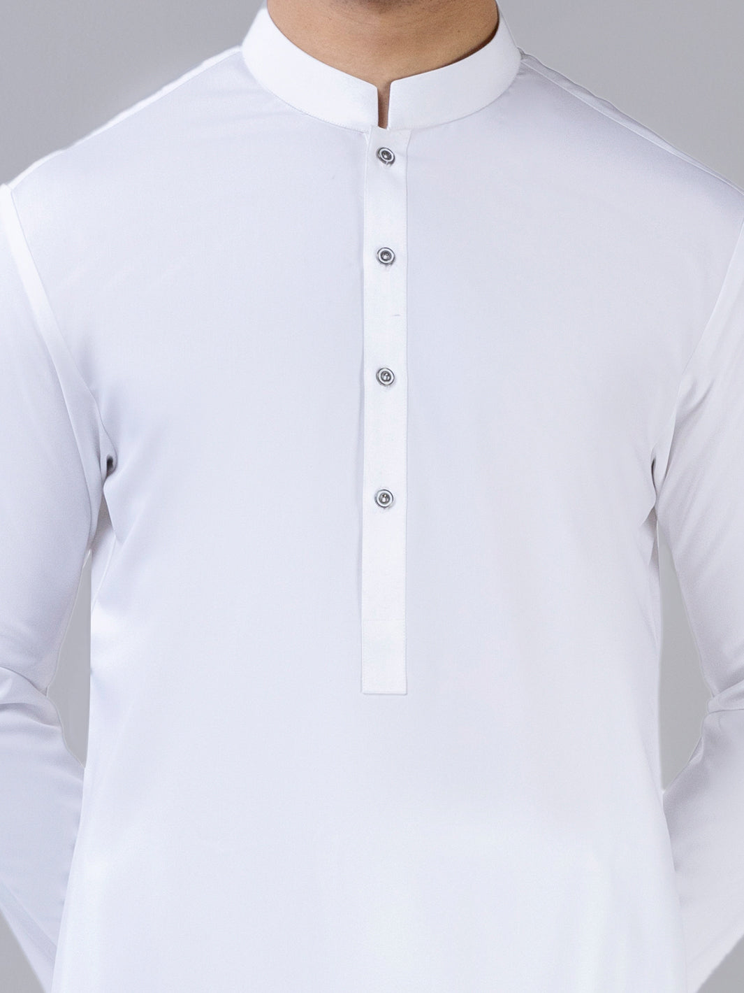 White Boski Unstitched Fabric | PMU-10005