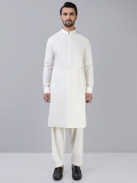 Cream Blended Boski Kameez Shalwar | PMKS-10006