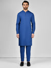 Blue Blended Kurta Trouser | PMKT-10025