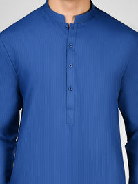 Blue Blended Kurta Trouser | PMKT-10025