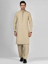 Beige Blended Kameez Shalwar | PMKS-10014