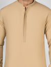 Beige Blended Kameez Shalwar | PMKS-10036