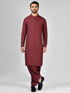 Red Blended Kameez Shalwar | PMKS-10035