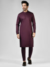 Plum Blended Kurta Trouser | PMKT-10038