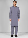 Grey Blended Kameez Shalwar | PMKS-10043