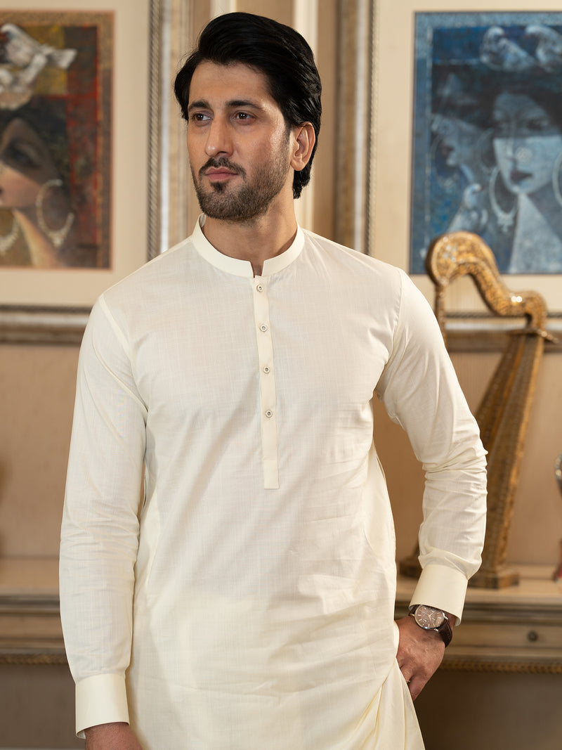 Cream Rang-e-Sahar Men Unstitched Fabric | PMU-10121