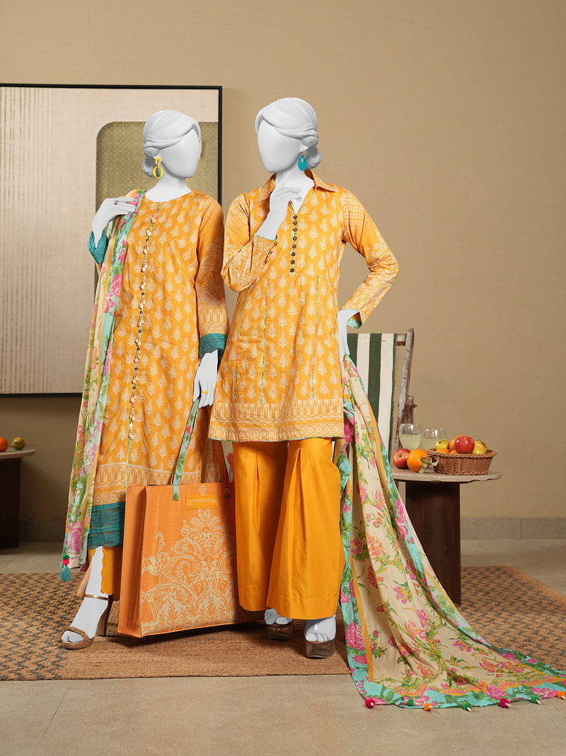 Lawn Printed 3 Piece Unstitched | PLU-24-1303