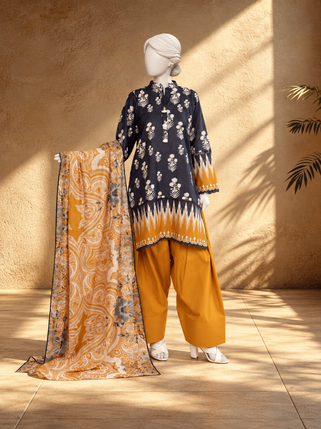 Lawn Printed 3 Piece Stitched Suit | PJBWKS2501105B