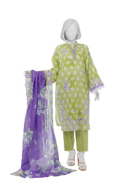 Luxury Chikan Kari  Embroidered 3 Piece Unstitched | PJBWUE2601145