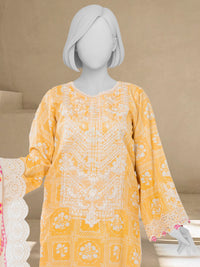 Luxury Chikan Kari Lawn Embroidered 3 Piece Unstitched | PJBWUE2601146