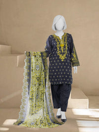 Luxury Chikan Kari Lawn Embroidered 3 Piece Unstitched | PJBWUE2601147