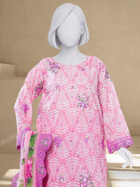 Luxury Chikan Kari Lawn Embroidered 3 Piece Unstitched | PJBWUE2601149