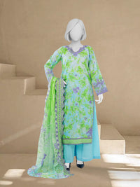 Luxury Chikan Kari Lawn Embroidered 3 Piece Unstitched | PJBWUE2601150