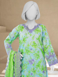 Luxury Chikan Kari Lawn Embroidered 3 Piece Unstitched | PJBWUE2601150