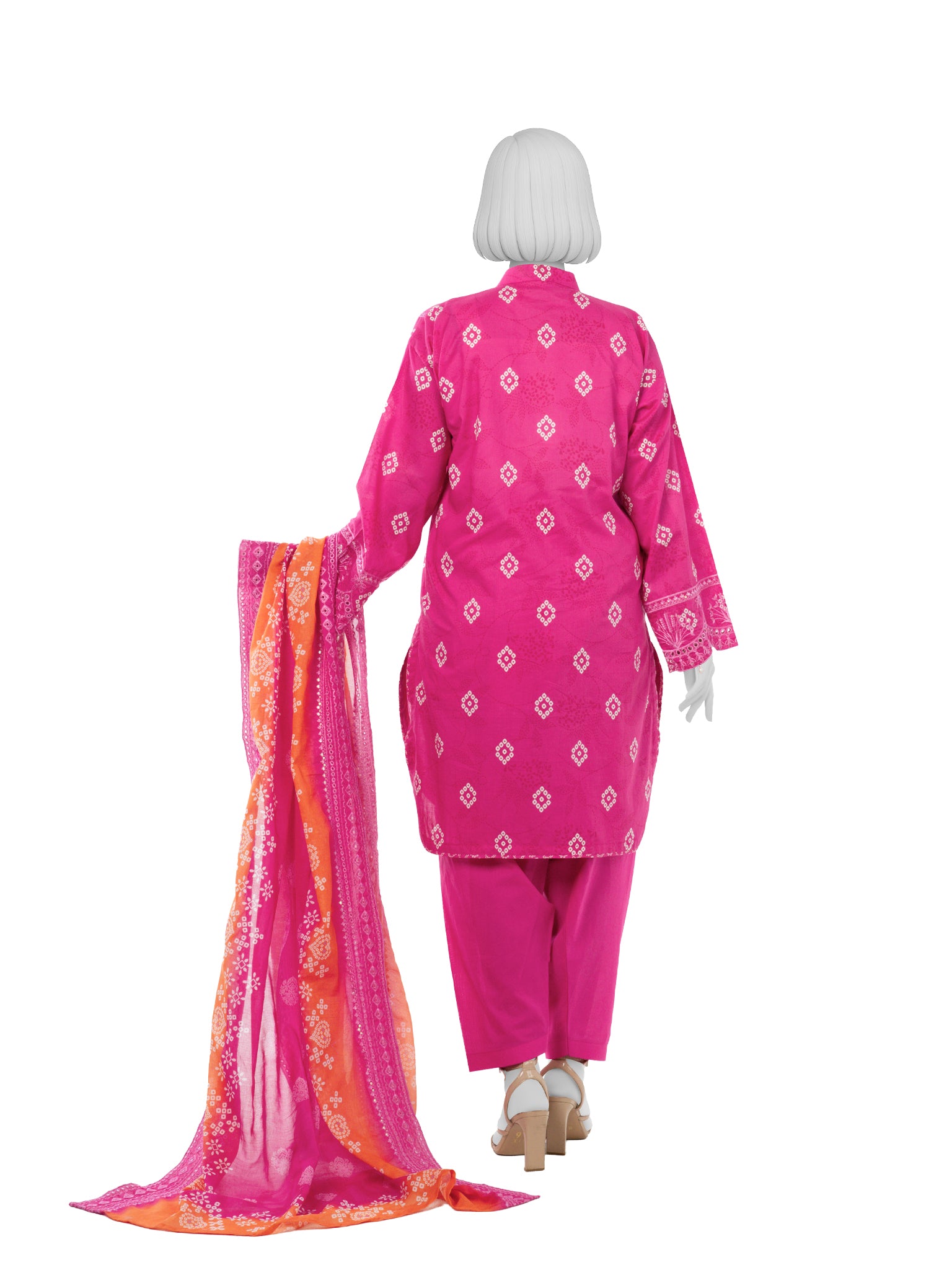 Luxury Chikan Kari  Embroidered 3 Piece Unstitched | PJBWUE2601152