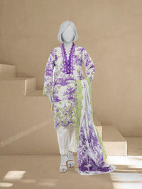 Luxury Chikan Kari Lawn Embroidered 3 Piece Unstitched | PJBWUE2601153