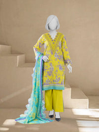 Luxury Chikan Kari Lawn Embroidered 3 Piece Unstitched | PJBWUE2601154B