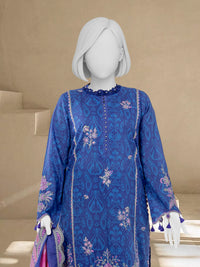 Luxury Chikan Kari Lawn Embroidered 3 Piece Unstitched | PJBWUE2601155A