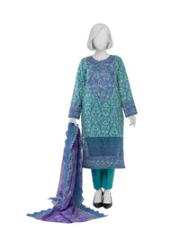 Luxury Chikan Kari  Embroidered 3 Piece Unstitched | PJBWUE2601155B