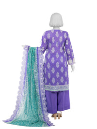 Luxury Chikan Kari  Embroidered 3 Piece Unstitched | PJBWUE2601156B