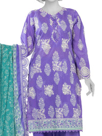 Luxury Chikan Kari  Embroidered 3 Piece Unstitched | PJBWUE2601156B