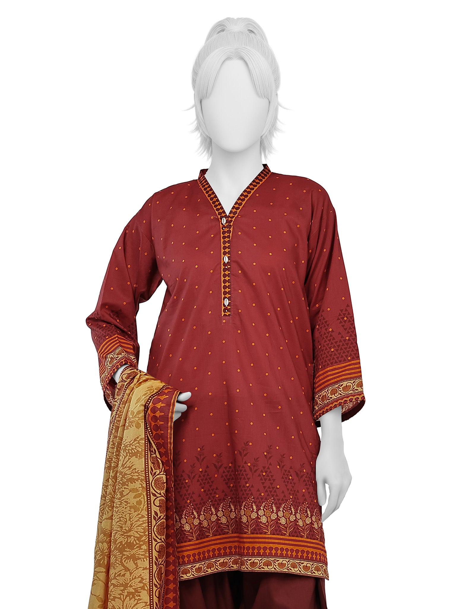 Lawn Printed 3 Piece Unstitched | PLU-1169U