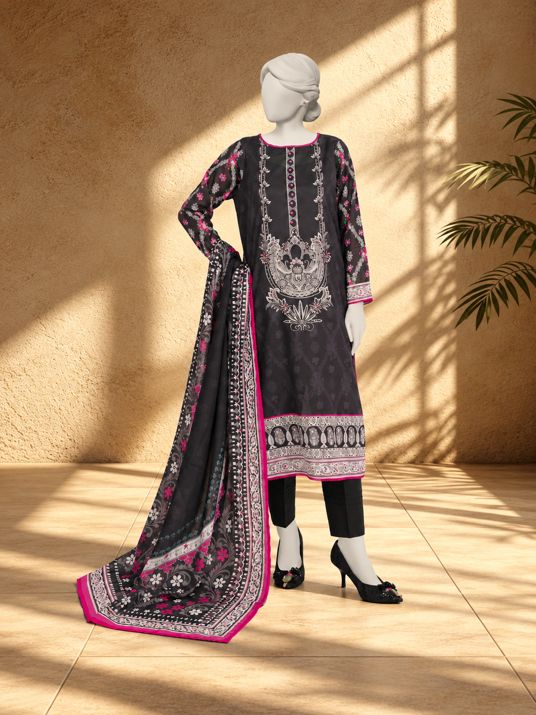 Lawn Printed 3 Piece Stitched Suit | PJBWKS2501119