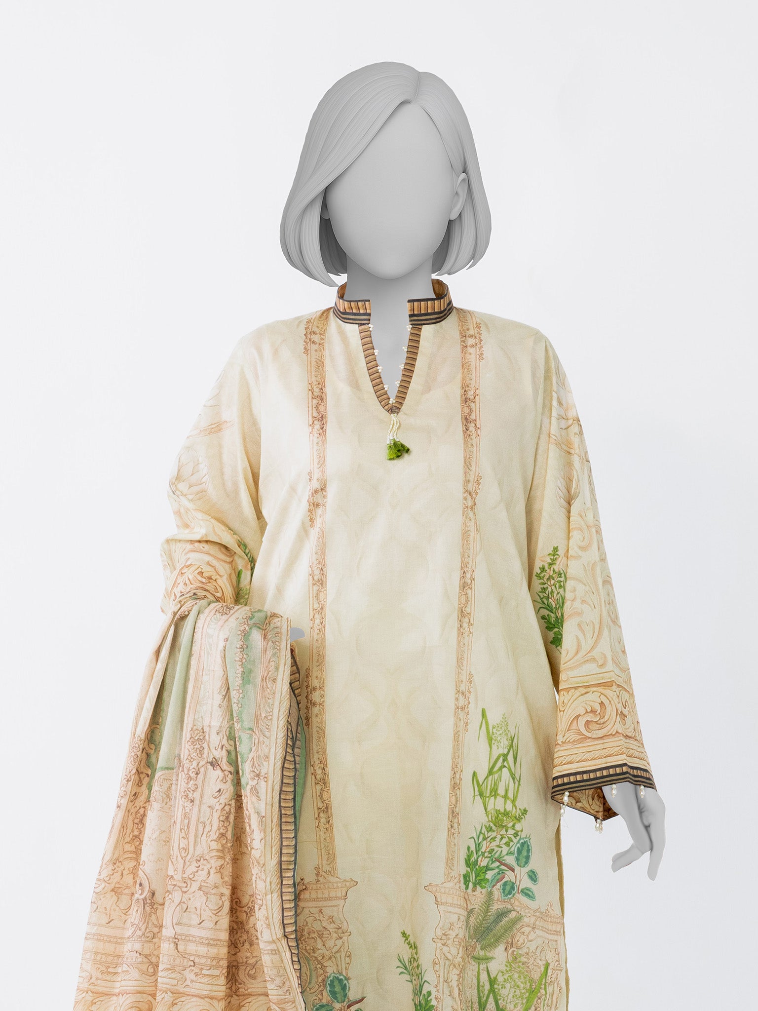 Lawn Printed 3 Piece Unstitched | PLU-1336U