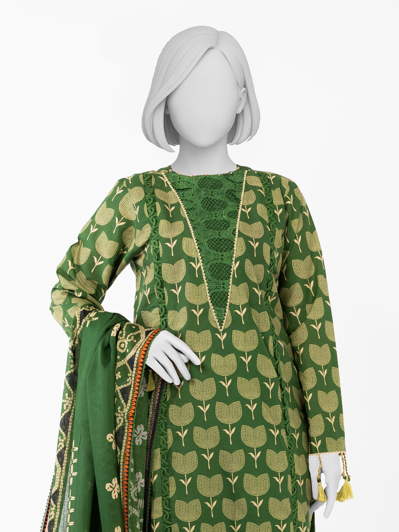 Lawn Printed 3 Piece Unstitched | PLU-1372U