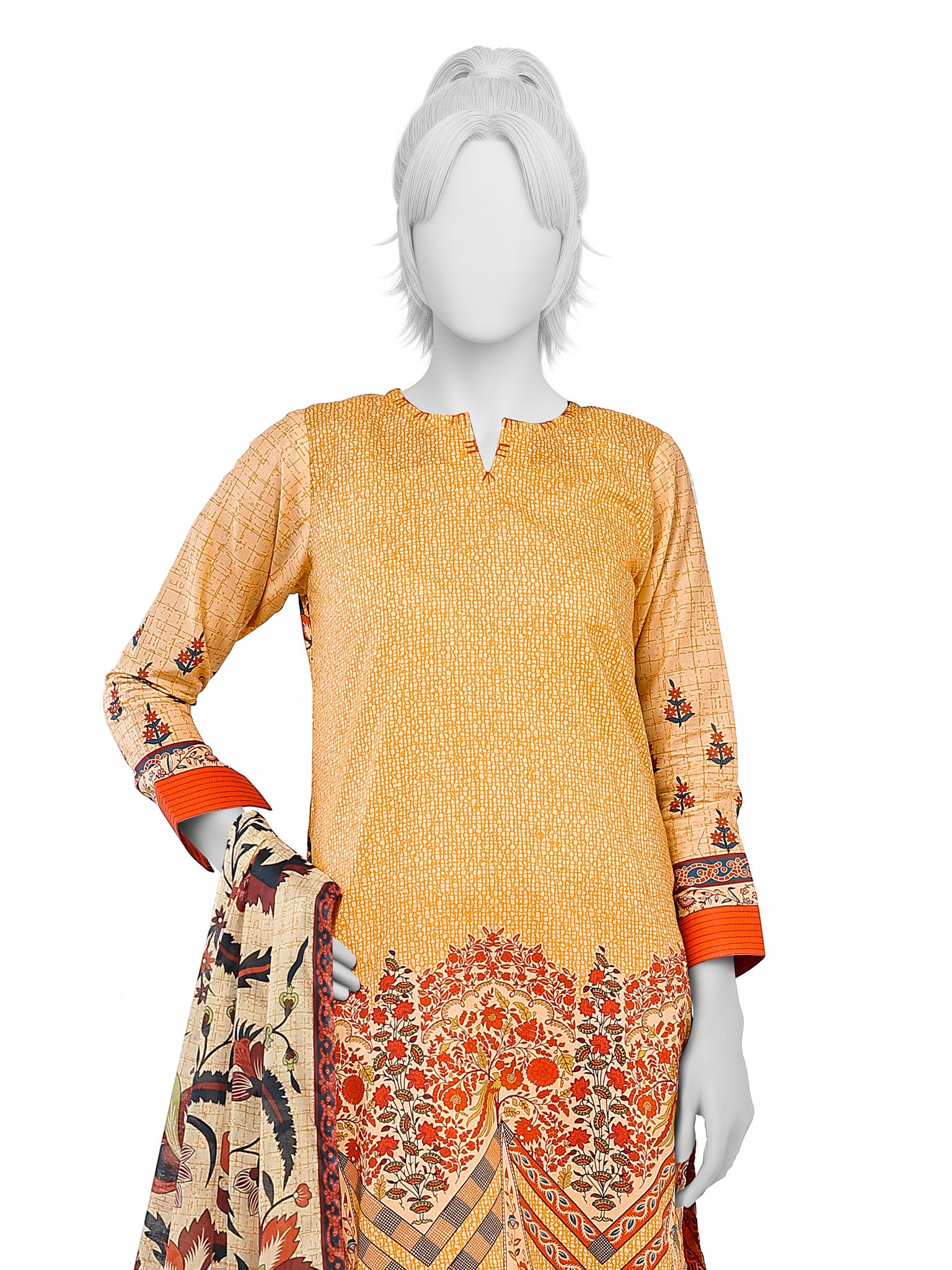 Lawn Printed 3 Piece Unstitched | PLU-1463U