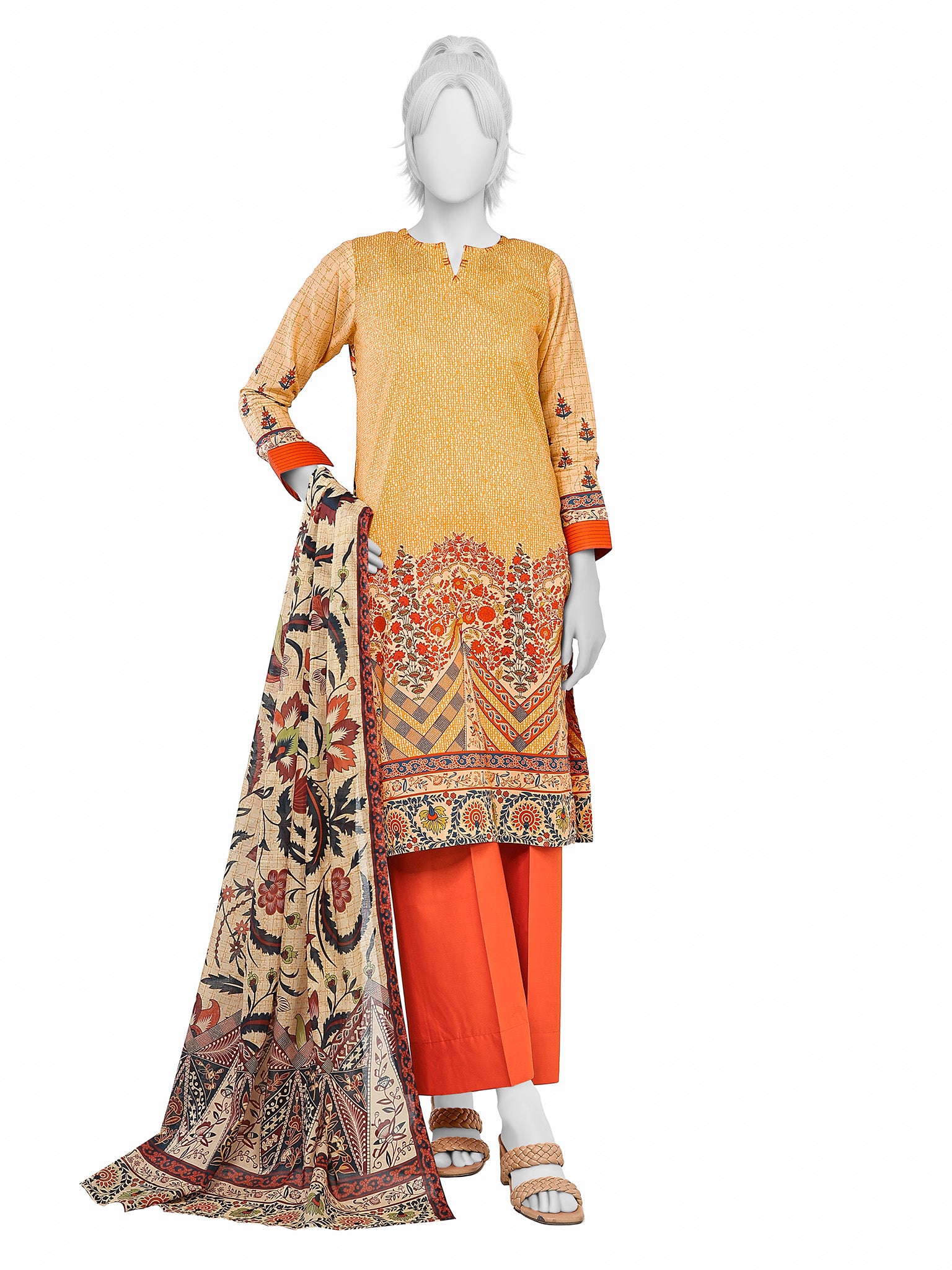 Lawn Printed 3 Piece Unstitched | PLU-1463U