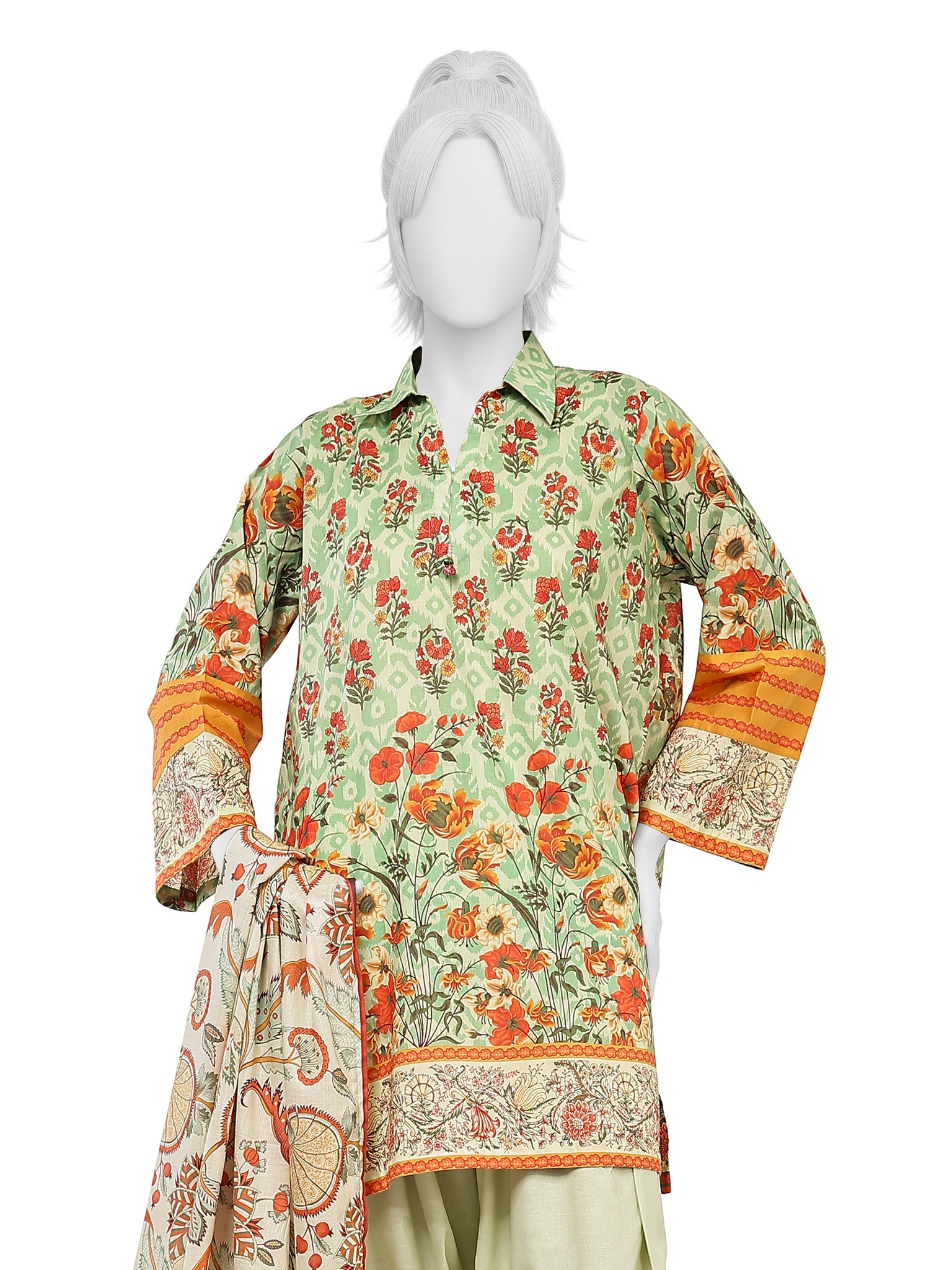 Lawn Printed 3 Piece Unstitched | PLU-1467U