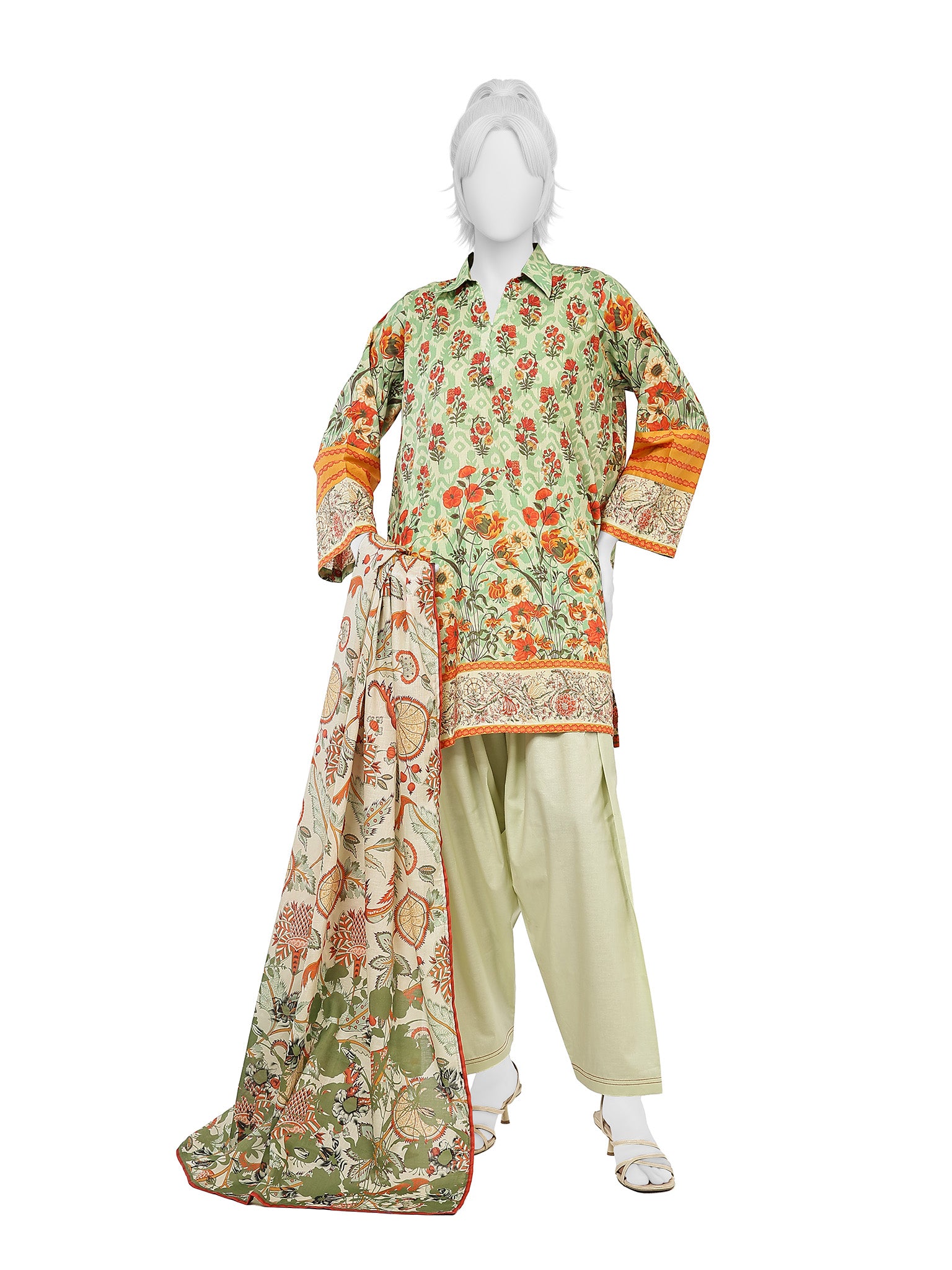 Lawn Printed 3 Piece Unstitched | PLU-1467U