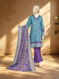 Lawn Printed 3 Piece Stitched Suit | PJBWKS2501107B