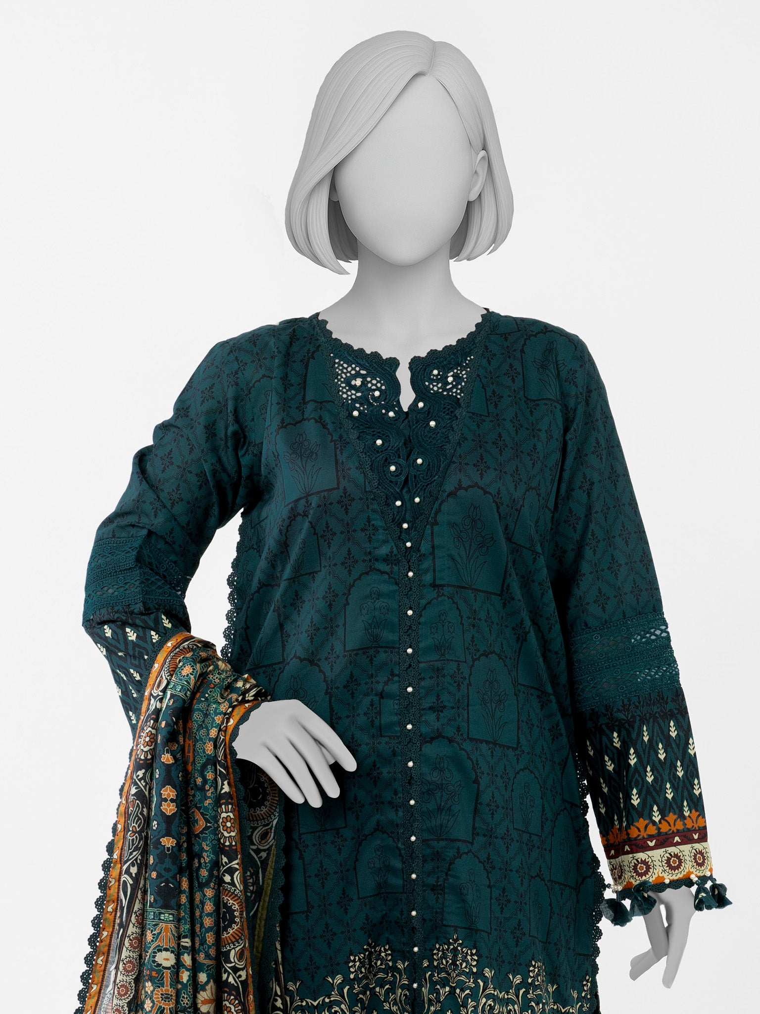 Lawn Printed 3 Piece Unstitched | PLU-1527U