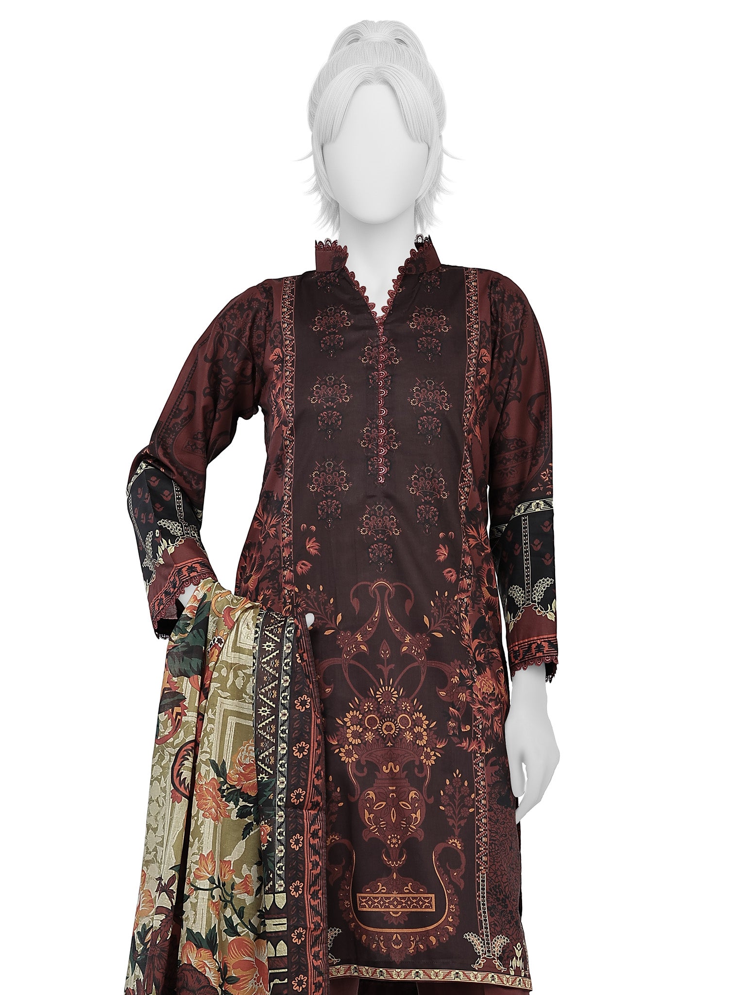 Lawn Printed 3 Piece Unstitched | PLU-1535U