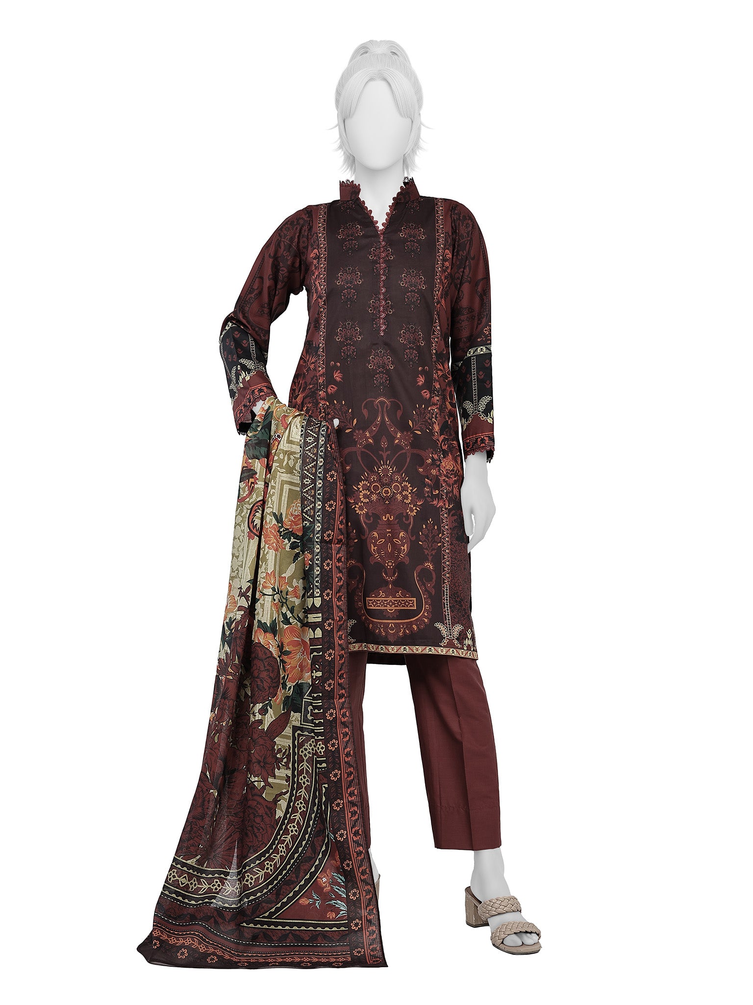 Lawn Printed 3 Piece Unstitched | PLU-1535U