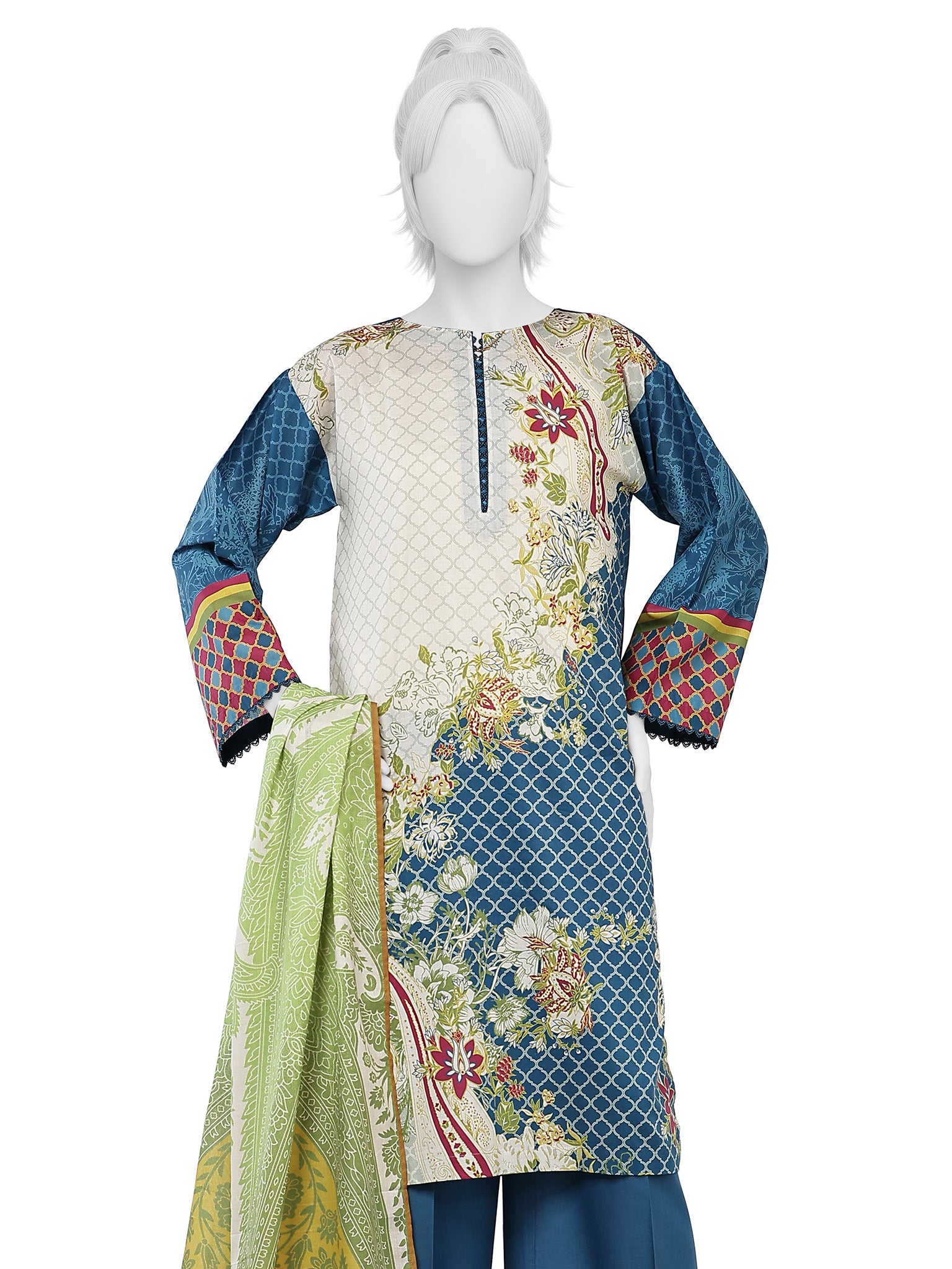 Lawn Printed 3 Piece Unstitched | PLU-1578U