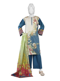 Lawn Printed 3 Piece Unstitched | PLU-1578U